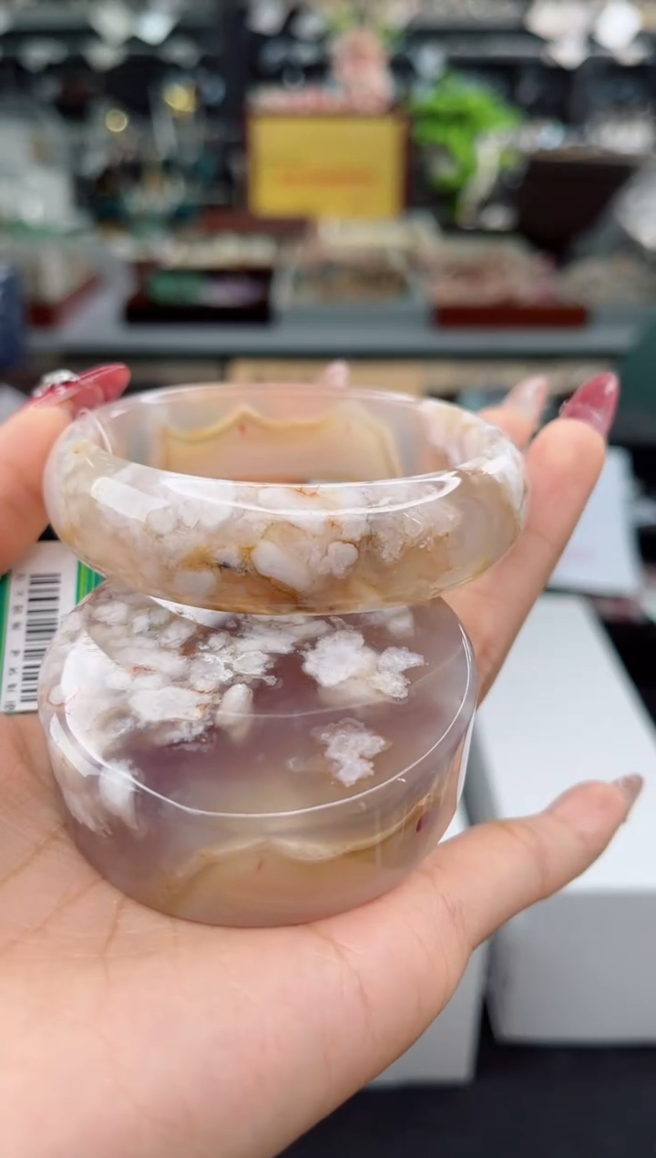 【闪购商品】石英质玉手镯未镶嵌59圈口（赠品镯心）1656263