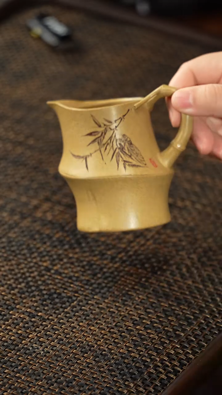 【闪购商品】紫砂茶杯非遗茶器-竹公道