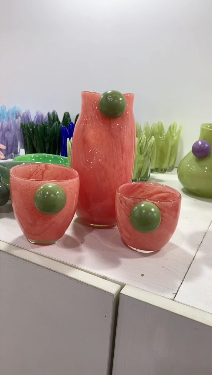 【闪购商品】琉璃慕忆家花瓶一套