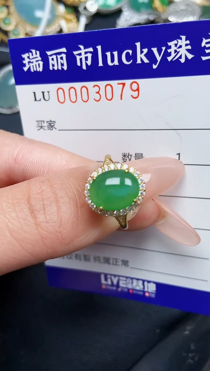 【闪购商品】翡翠颈饰银S925镶嵌3079