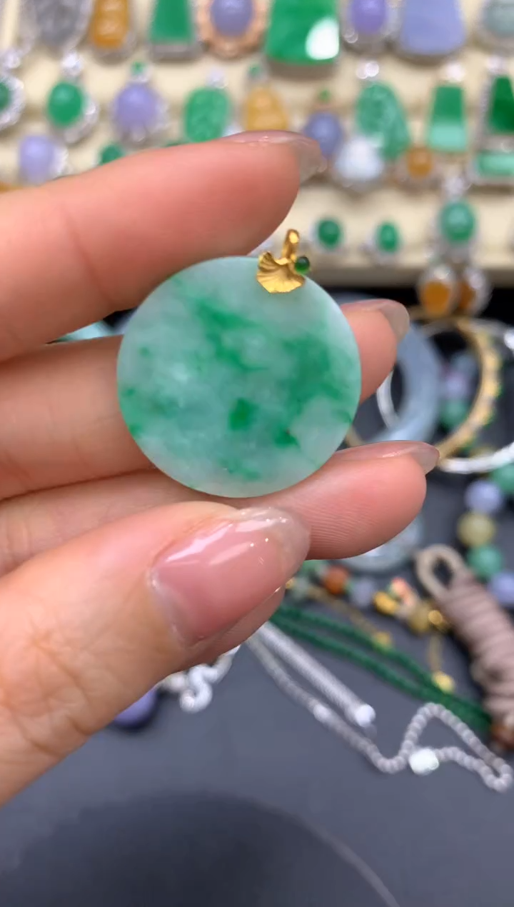 【闪购商品】翡翠颈饰18K金镶嵌238-中国好珍宝