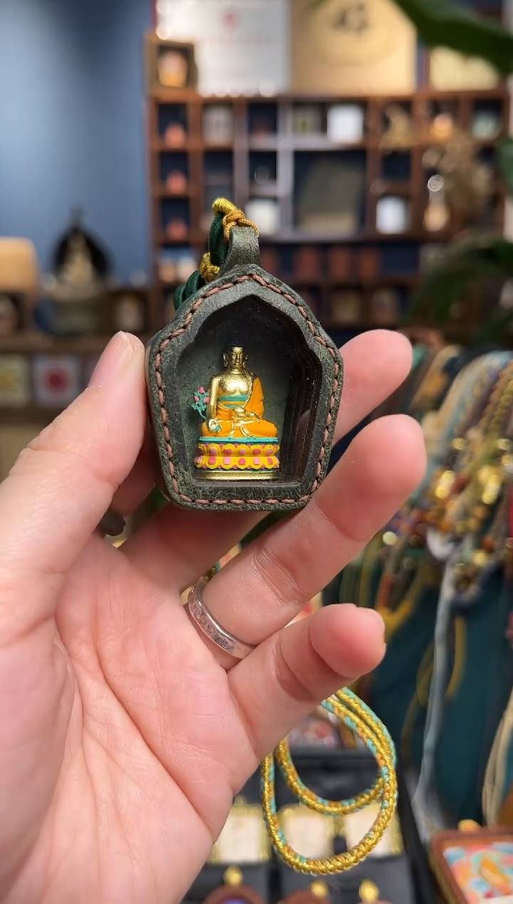 吊坠云吉皮壳药师佛