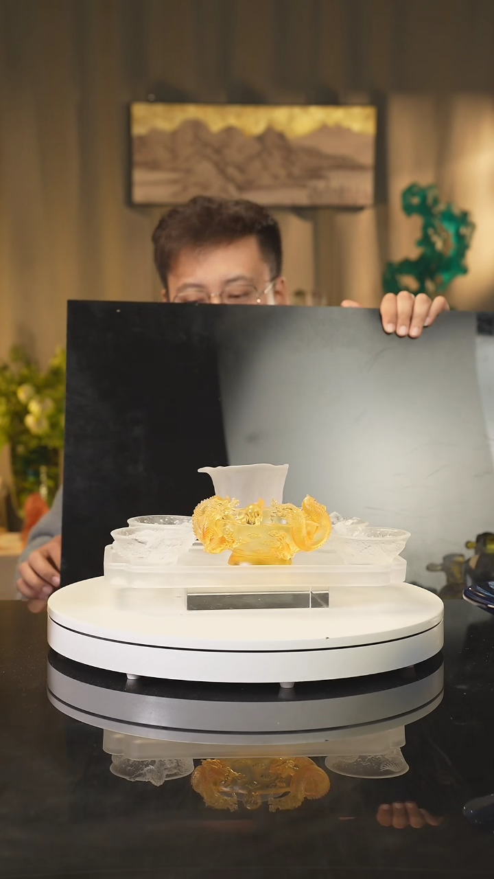 【闪购商品】陶瓷瓷片艺术摆件礼品   茶具套7