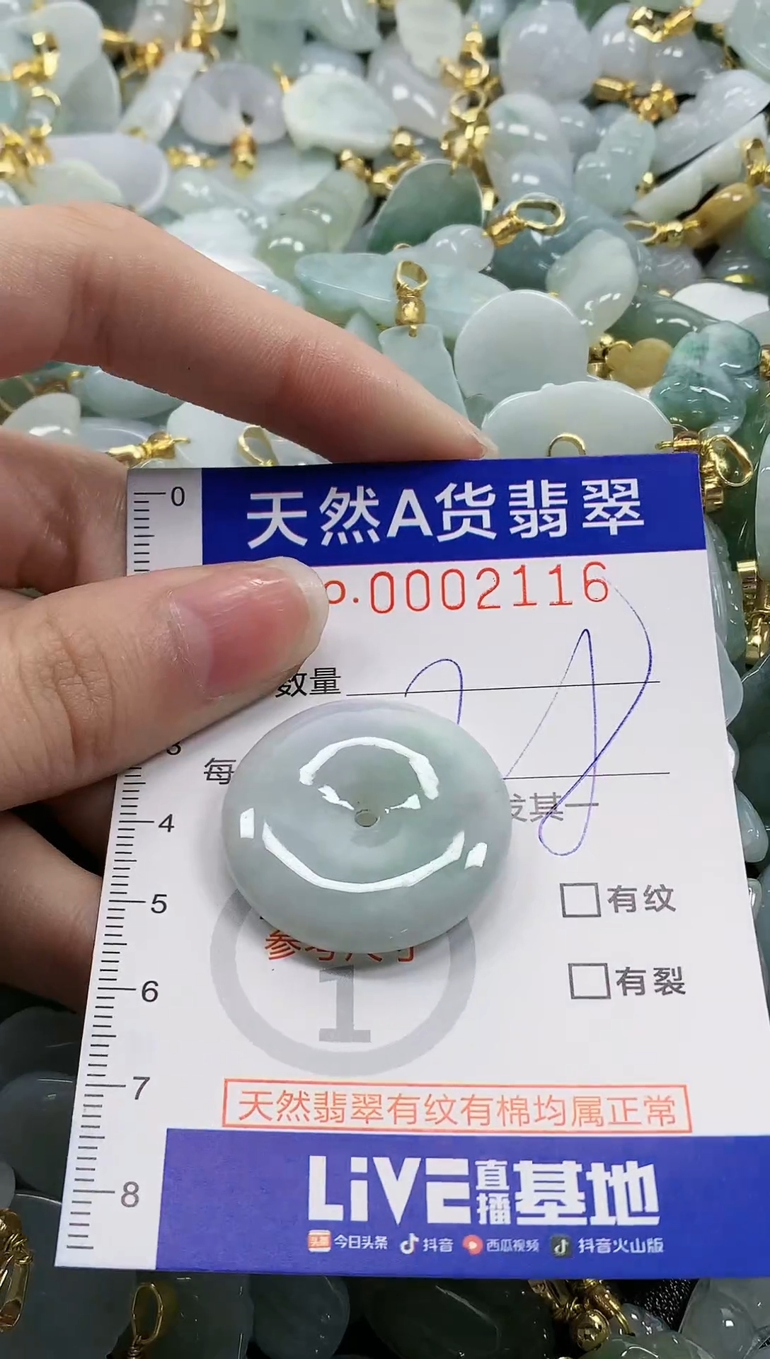颈饰未镶嵌翡翠 纯天然a货翡翠