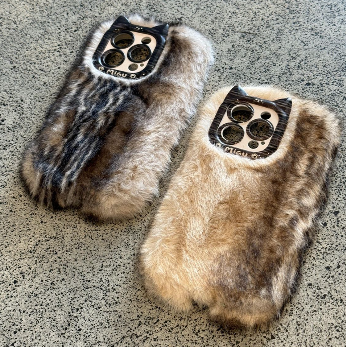 雪貂毛绒适用苹果15手机壳iPhone17promax秋冬新款12高级14女13软