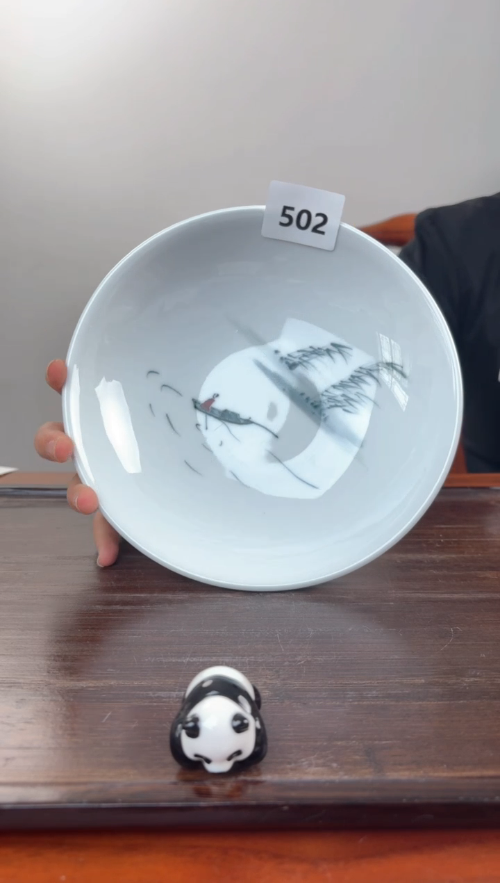 国韵瓷坊-手绘圆深盘502