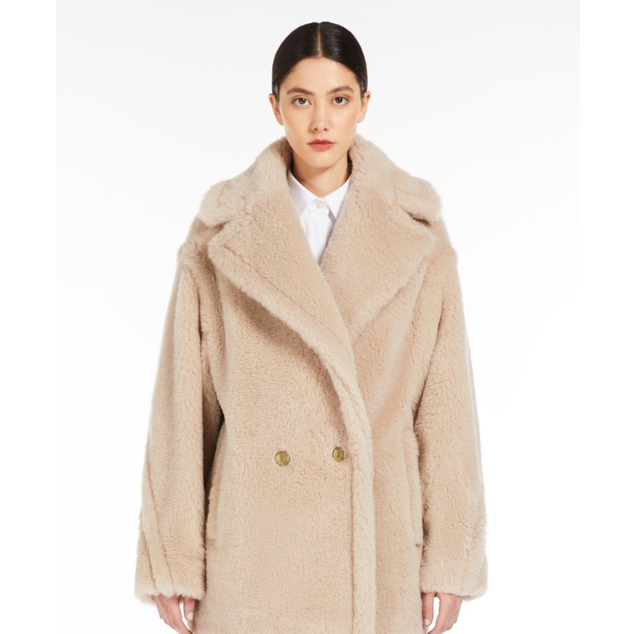 MaxMara【国现 专柜29700】女士羊驼毛大衣Cuba Teddy 002
