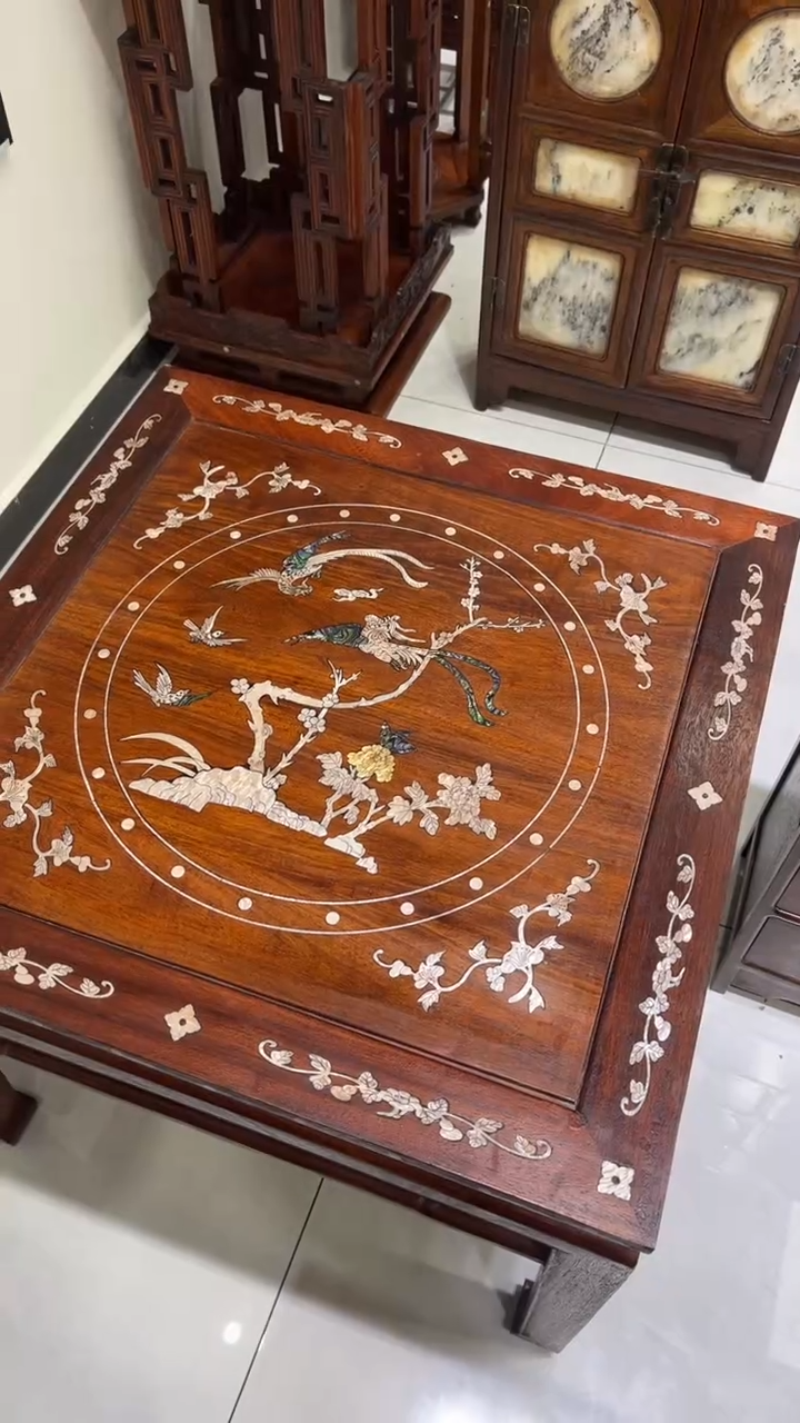 【闪购商品】木鸟踏花枝方桌方桌