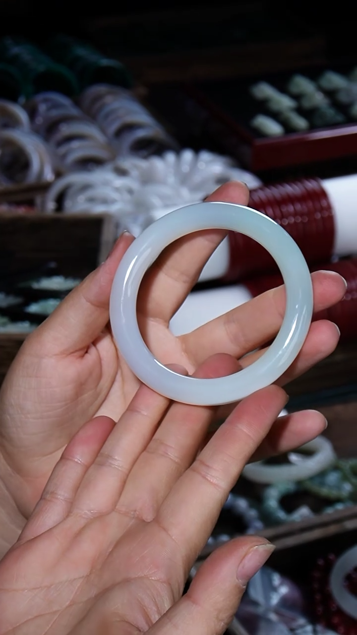 【闪购商品】玛瑙/玉髓镯子未镶嵌0003   57圈口