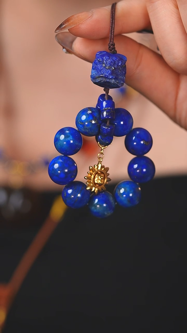 未镶嵌青金石挂件E2681 醒狮 阿呆 青金石挂件