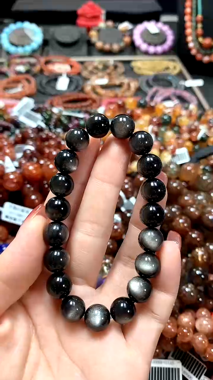 【闪购商品】黑曜岩手链未镶嵌10********