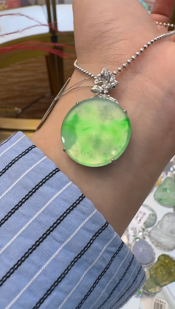 【闪购商品】翡翠吊坠(不含链)18K金镶嵌多样性团购发一件