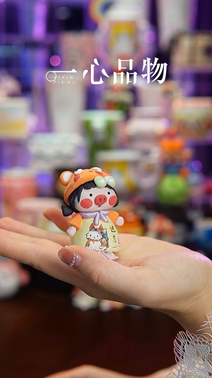 杯子瓷玉**籽156-31景德镇手工手绘杯子摆件