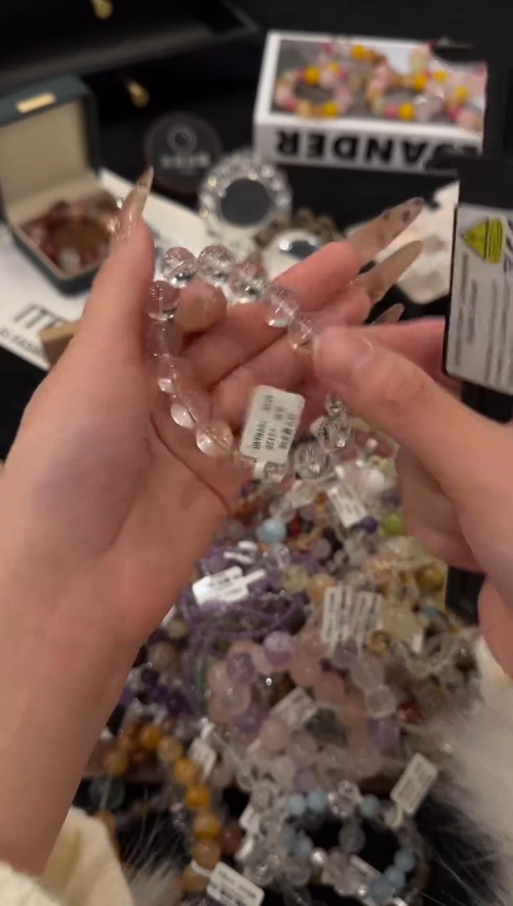 合金手链水晶白水晶x3128