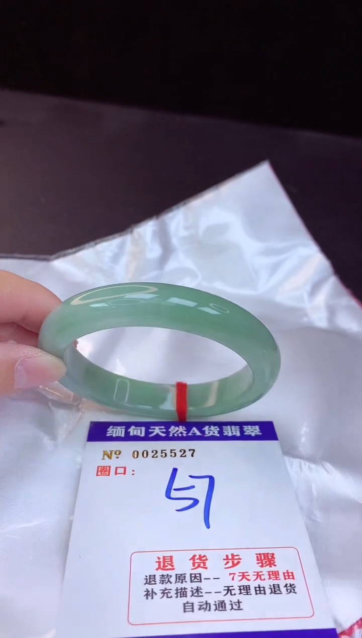 【闪购商品】翡翠手镯未镶嵌57+             
