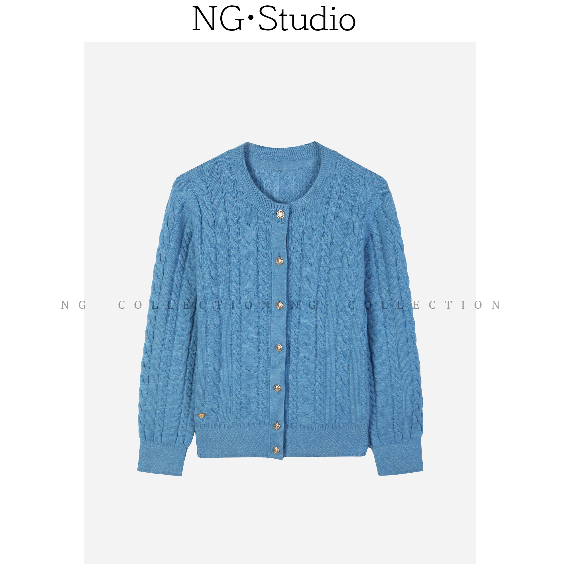 【NG·Studio】圆领纯色针织毛衣预NGQ5MY5830