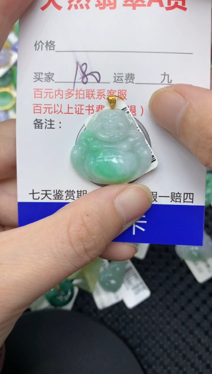 【闪购商品】翡翠颈饰18K金镶嵌11111111111