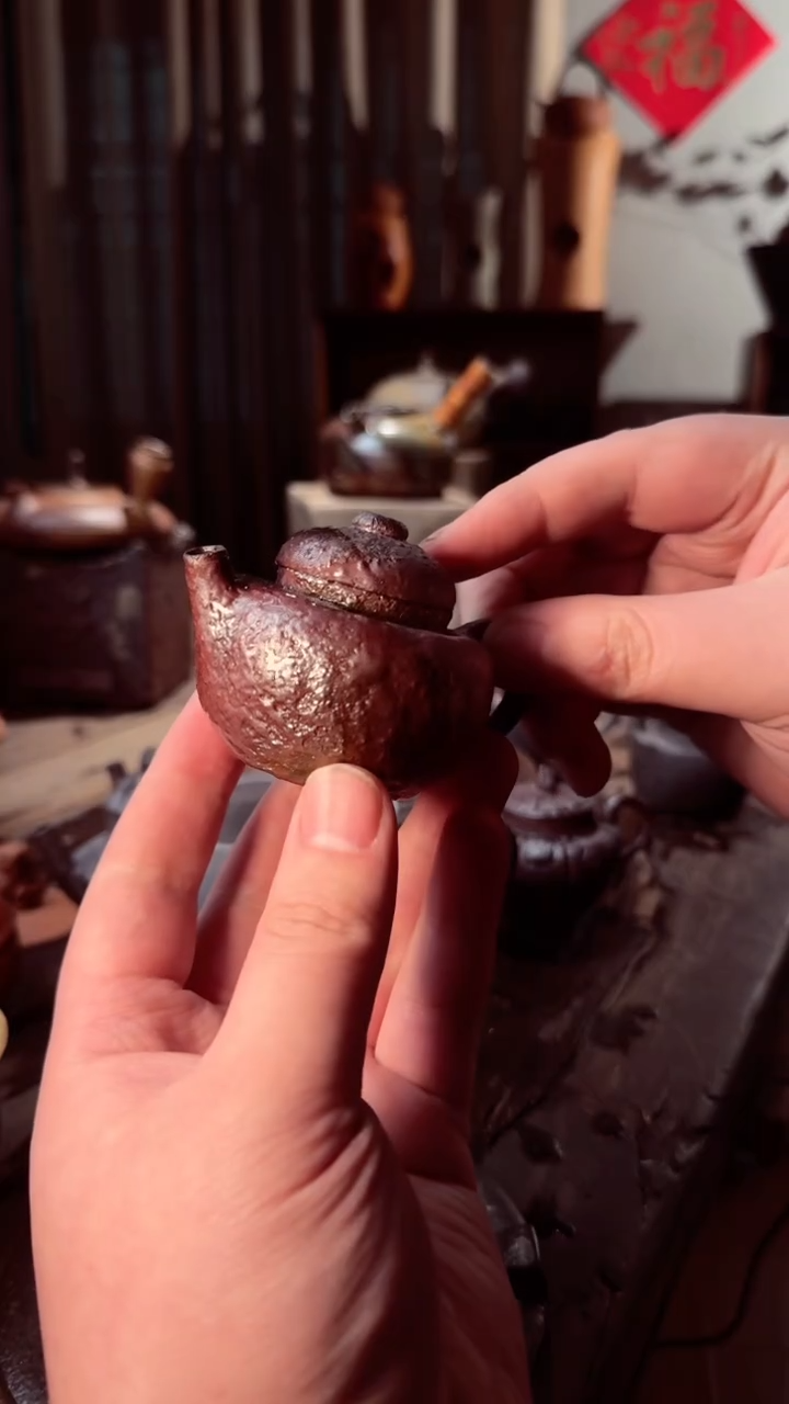 【闪购商品】壶60CC柴烧纯手工小急须泡茶壶