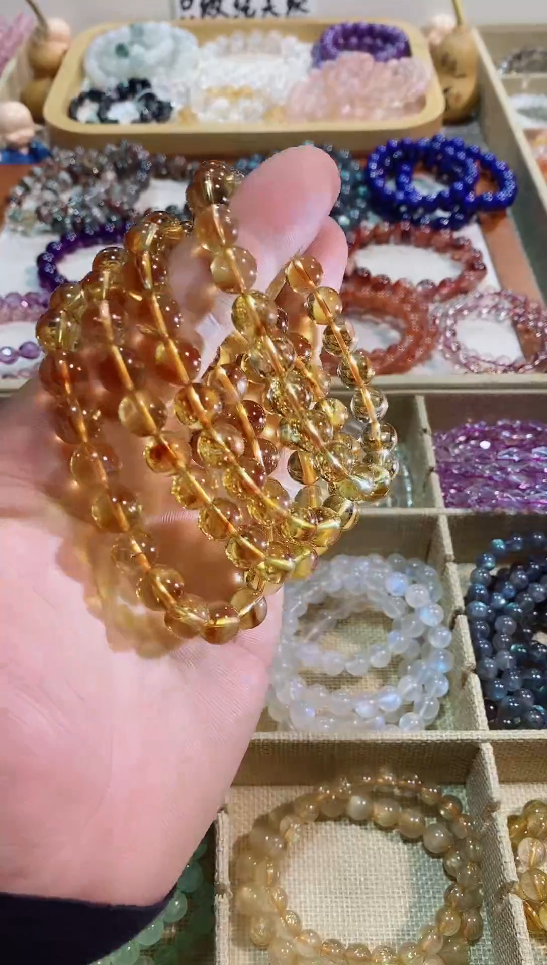 【闪购商品】黄晶手链未镶嵌黄塔晶9M+ (多样性发其一）