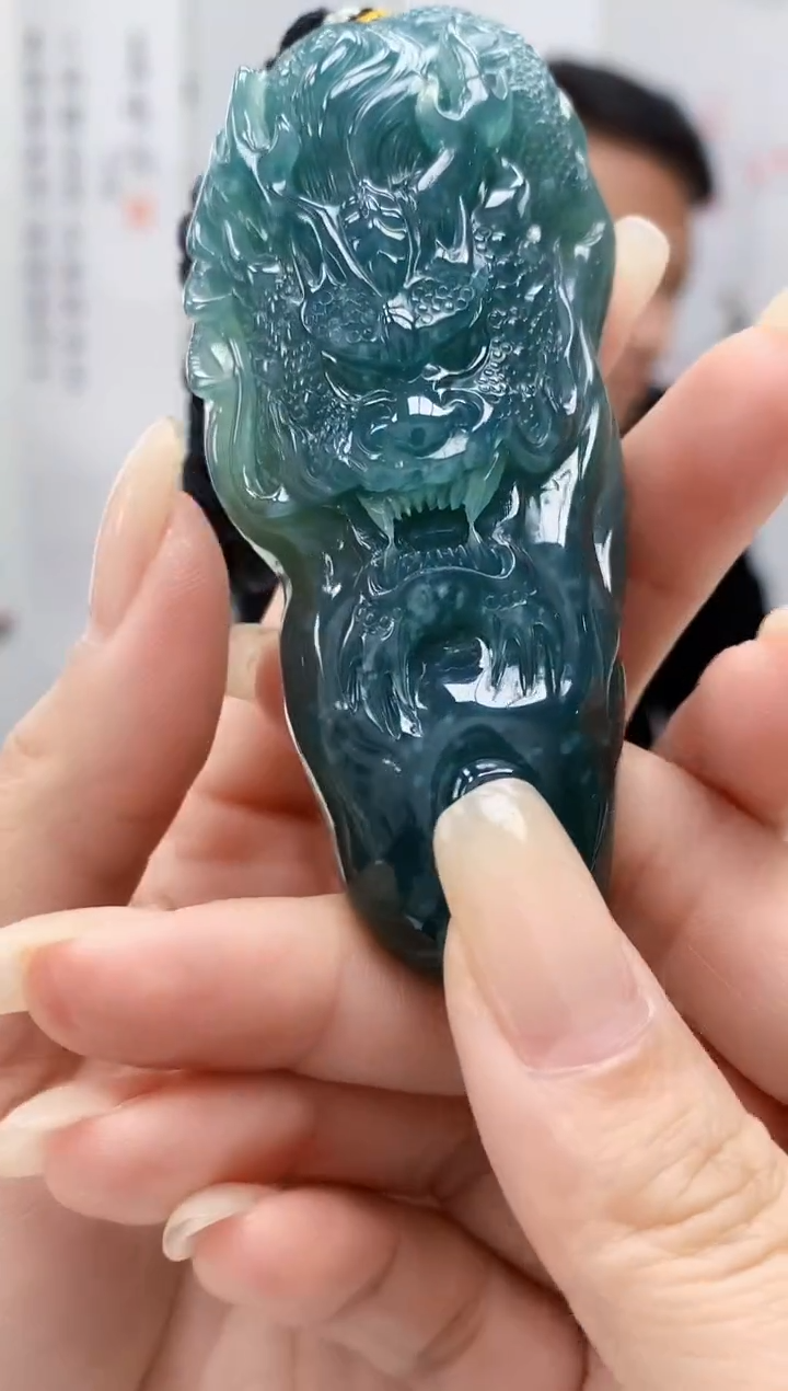 【闪购商品】定制翡翠未镶嵌4969lr-毛货挂件199
