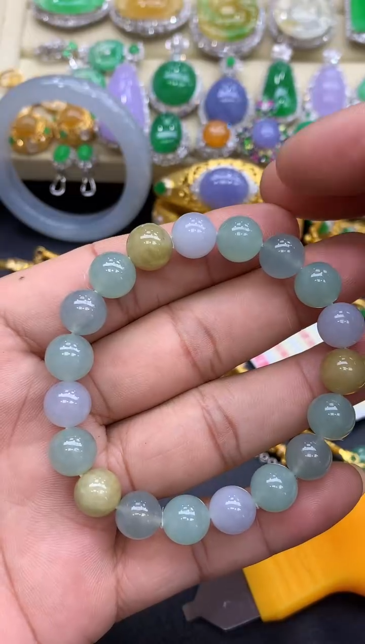 未镶嵌手串翡翠316-中国好珍宝
