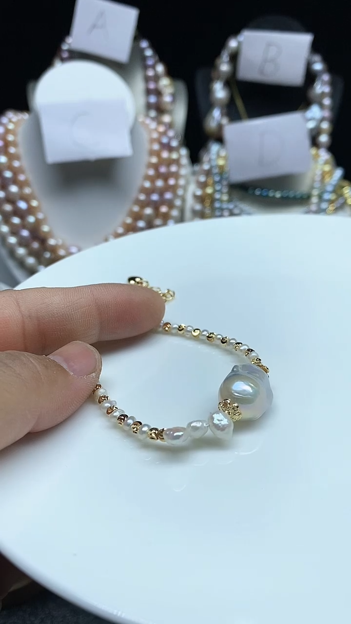 【闪购商品】淡水珍珠手串未镶嵌多人