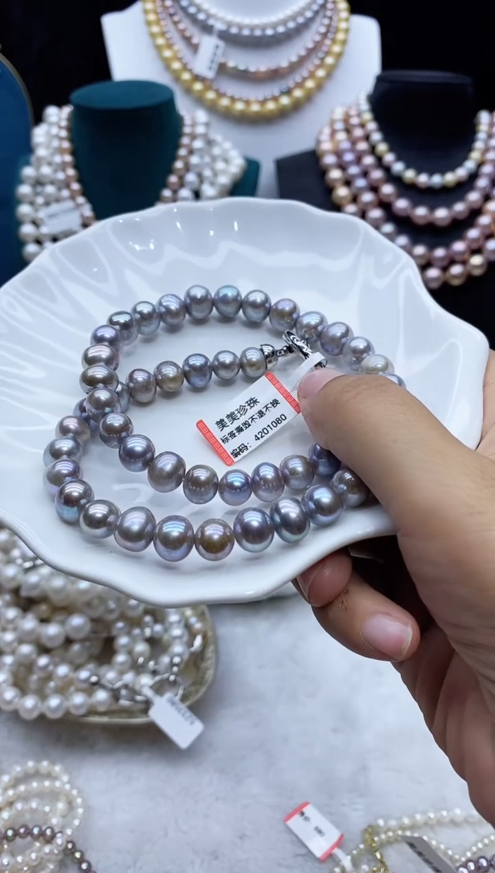 淡水珍珠未镶嵌项链珍珠项链