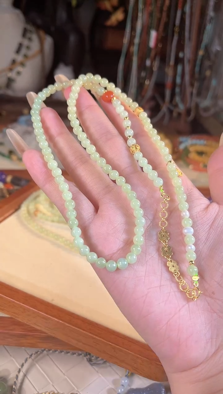 【闪购商品】和田玉项链银S925镶嵌多样性发货其一