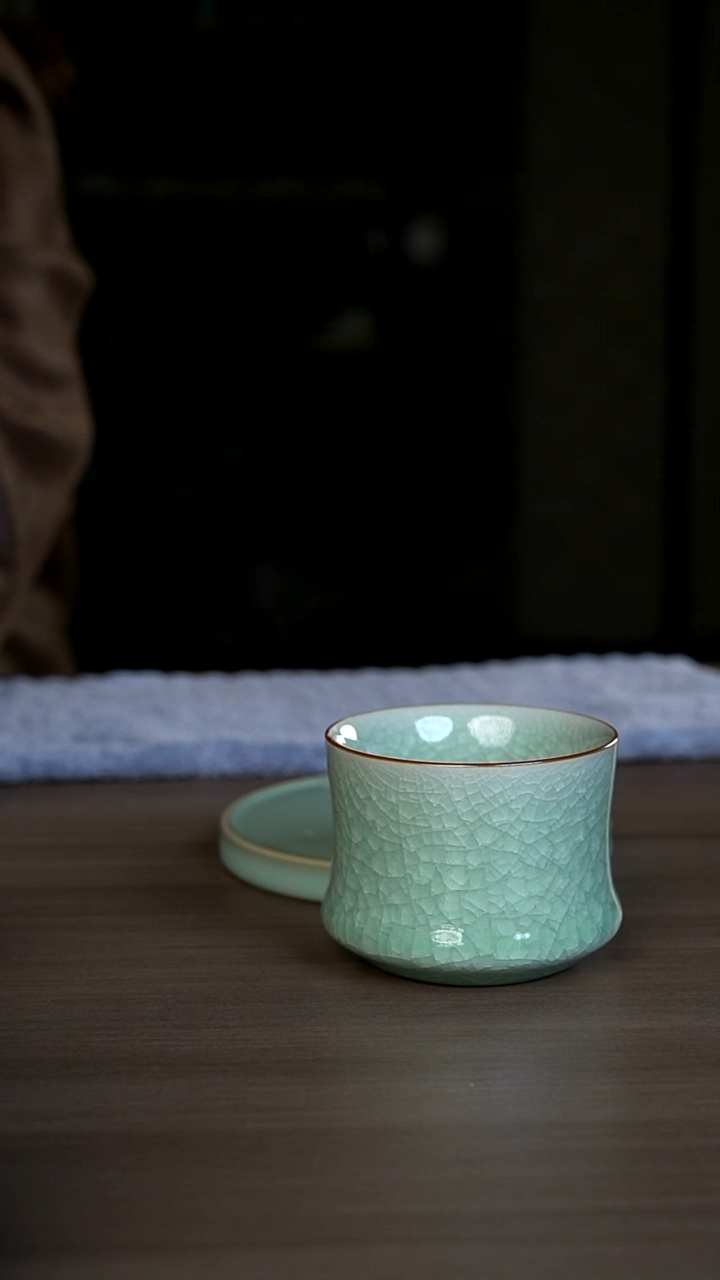 【闪购商品】杯豆绿 冰片竹节杯一级