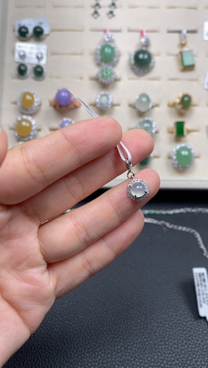【闪购商品】翡翠戒指银S925镶嵌11111