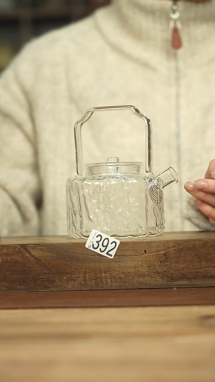 设计师手作款 玻璃煮茶壶
