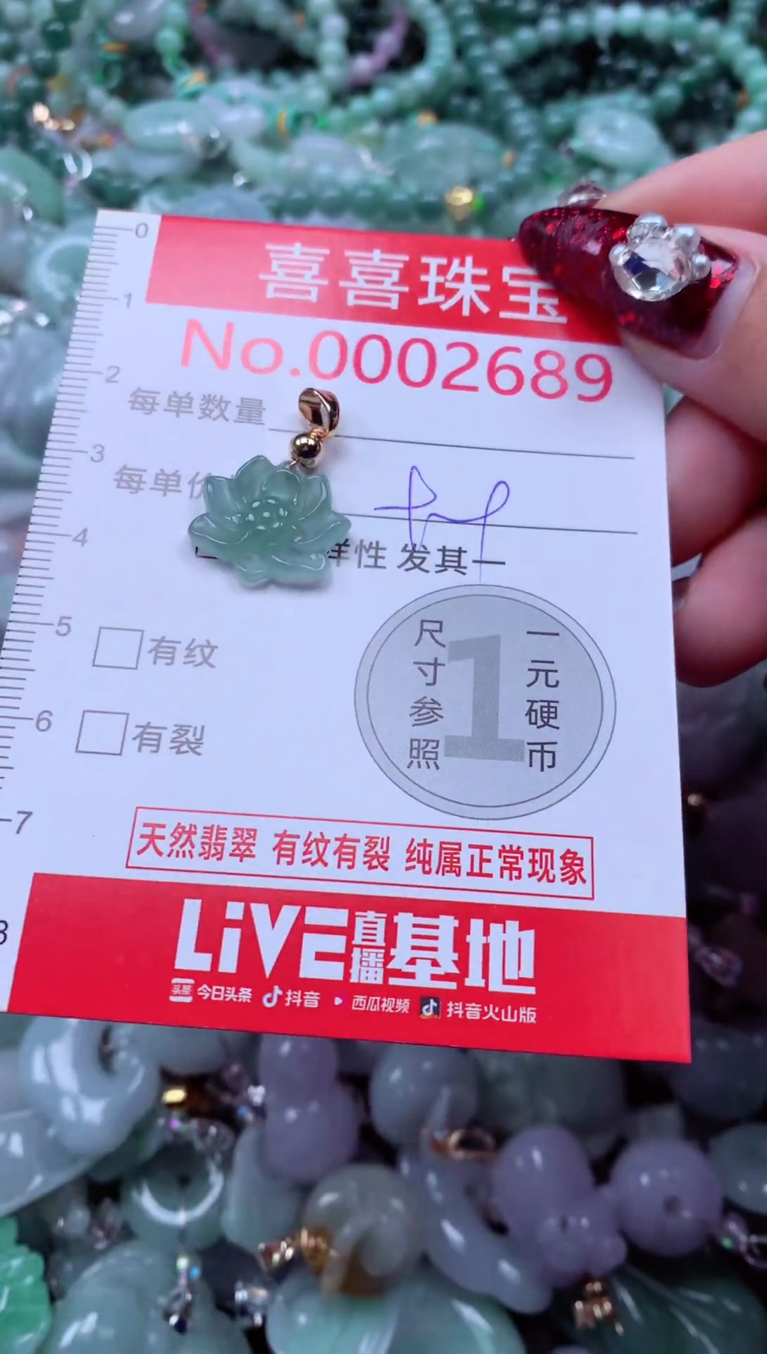 颈饰未镶嵌翡翠2689