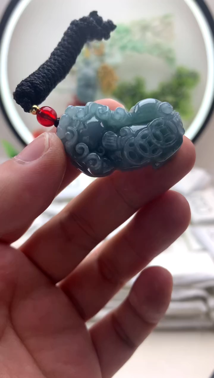 颈饰未镶嵌翡翠貔貅