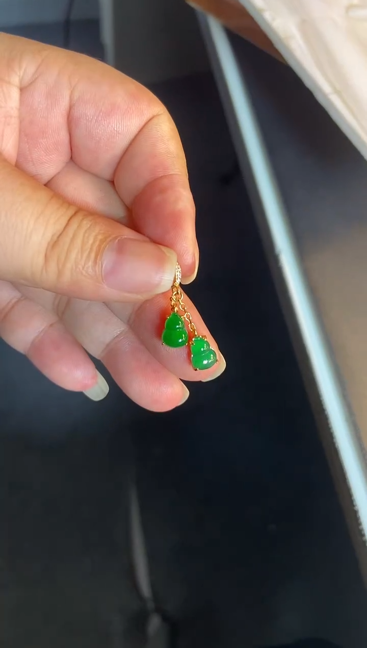 吊坠(不含链)银S925镶嵌翡翠1