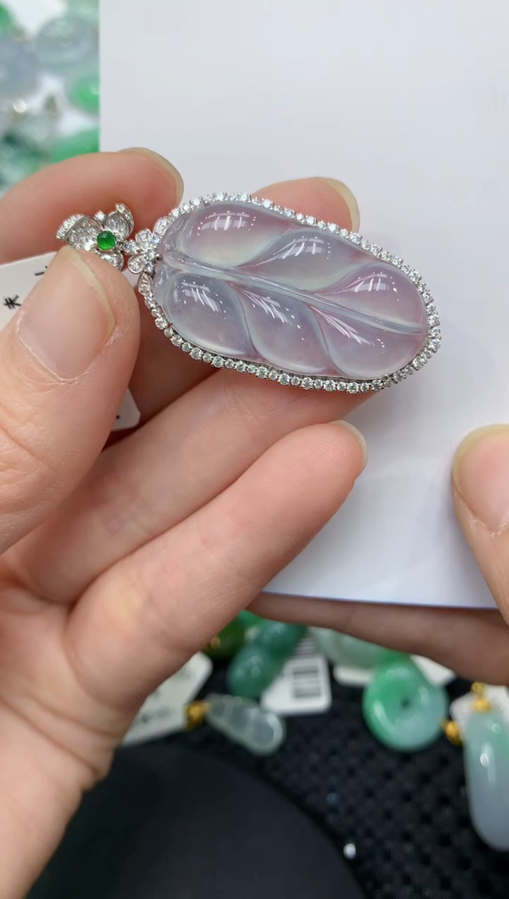 【闪购商品】翡翠颈饰18K金镶嵌11111111