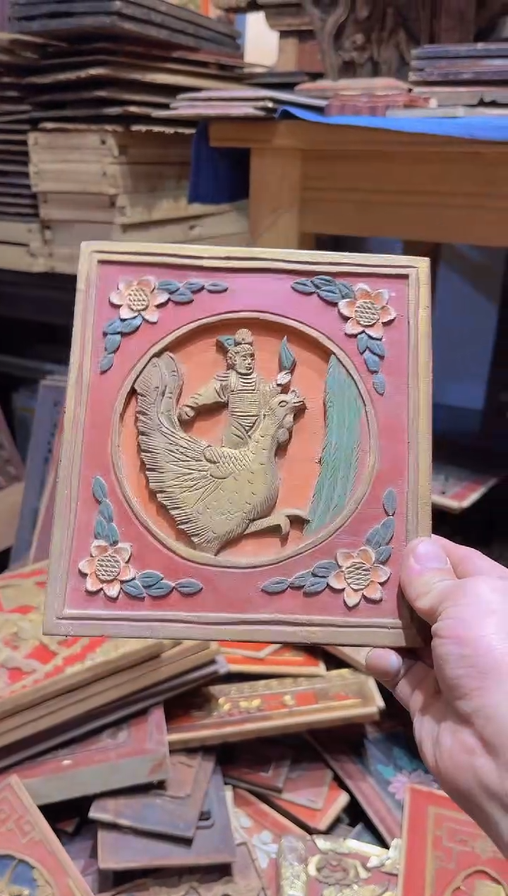 【闪购商品】香榧木老木雕老物件花板