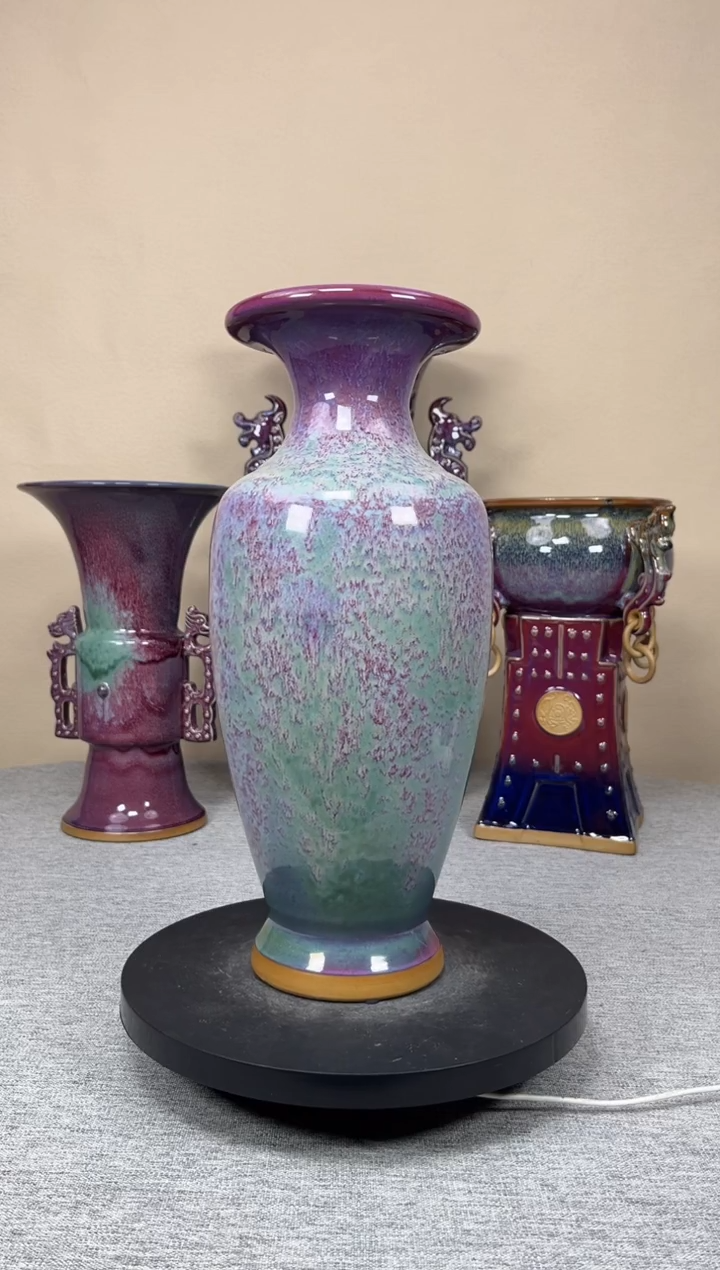 摆件陶神垕钧瓷收藏工艺品