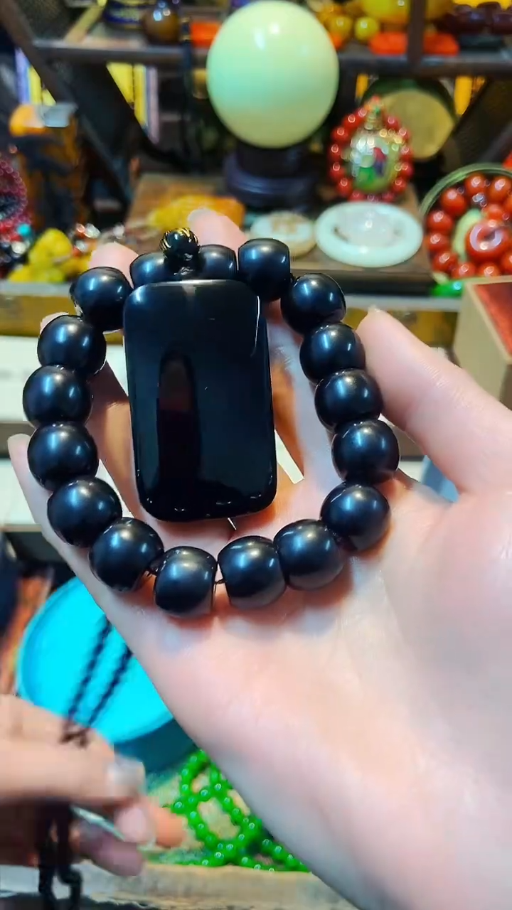 【闪购商品】和田玉（墨玉）颈饰未镶嵌主播推荐主播推荐