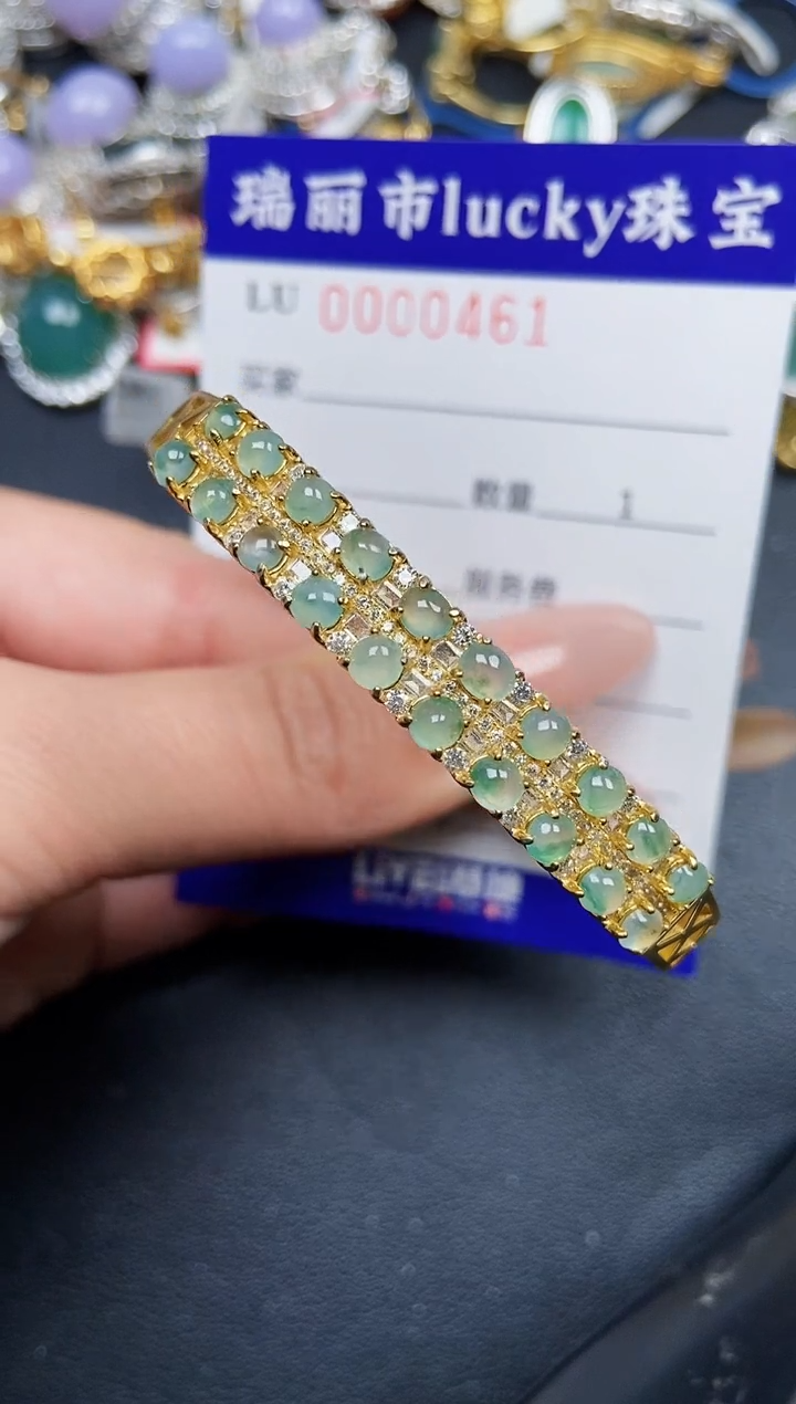 【闪购商品】翡翠颈饰银S925镶嵌0461