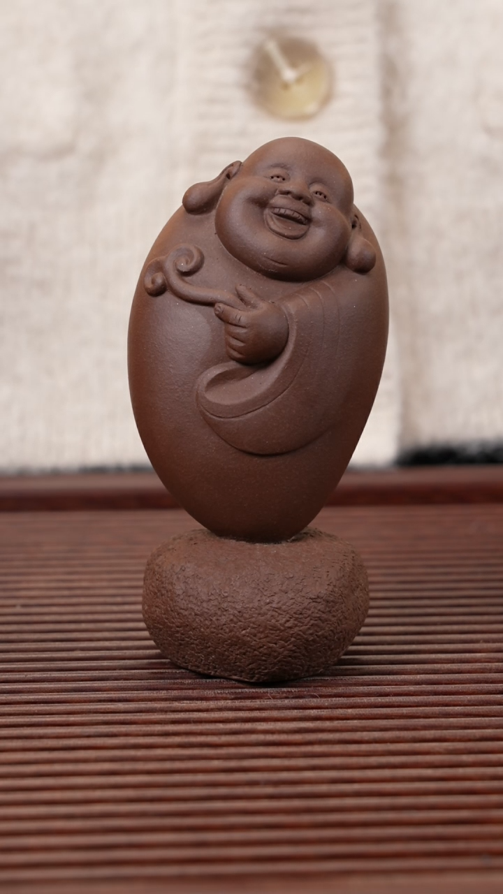 【闪购商品】紫砂茶宠如意小佛