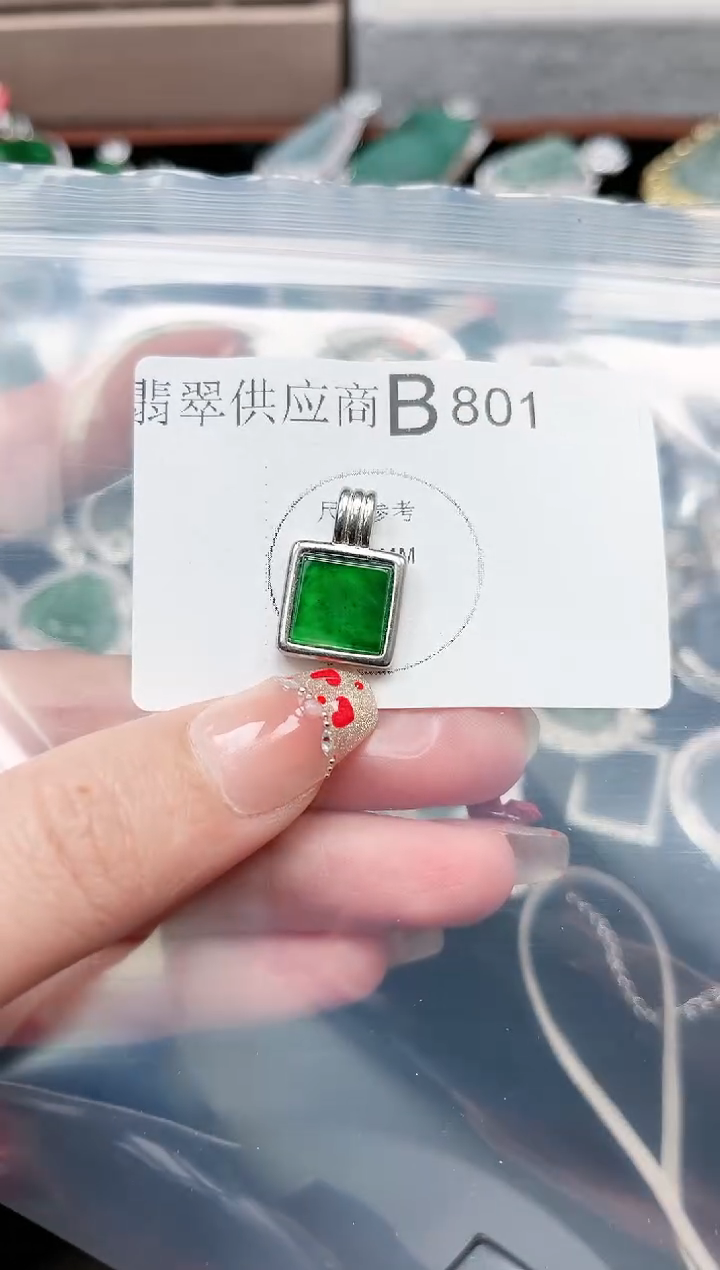 【闪购商品】翡翠颈饰未镶嵌801赠皮绳