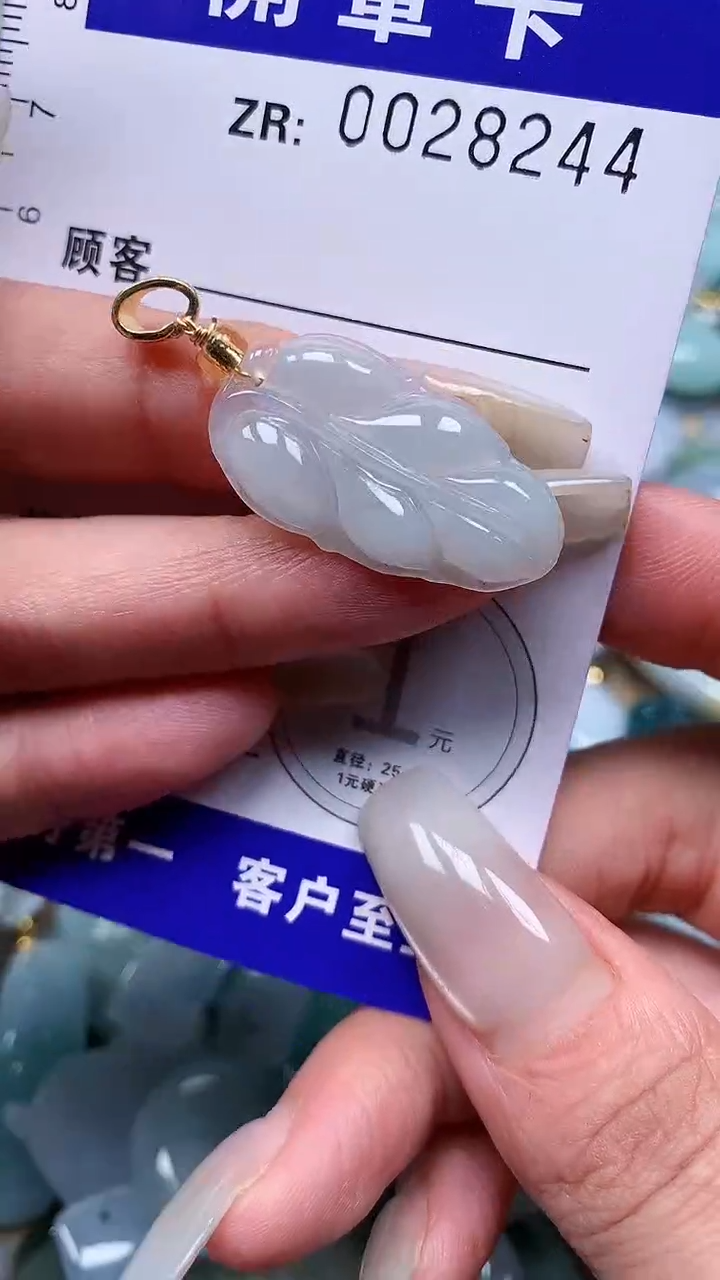 颈饰未镶嵌翡翠翡翠A货 多样性发其一（不含链）