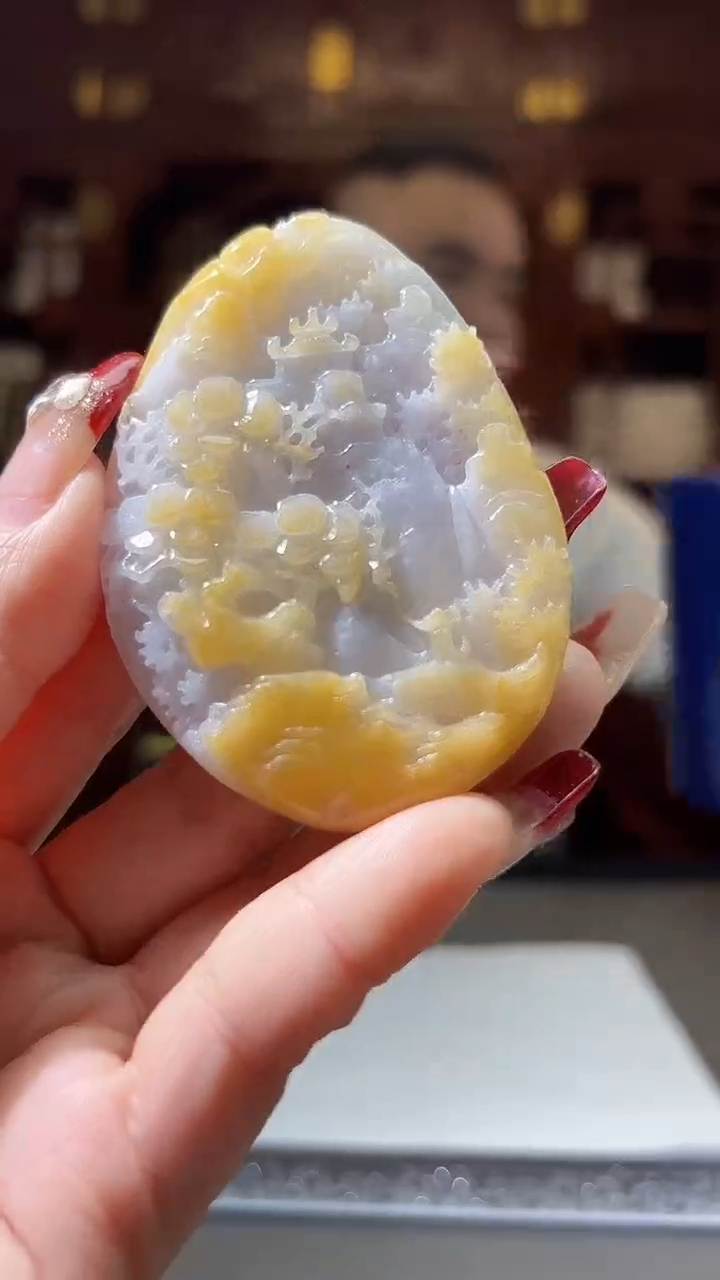 【闪购商品】定制翡翠未镶嵌0213/Y/山水