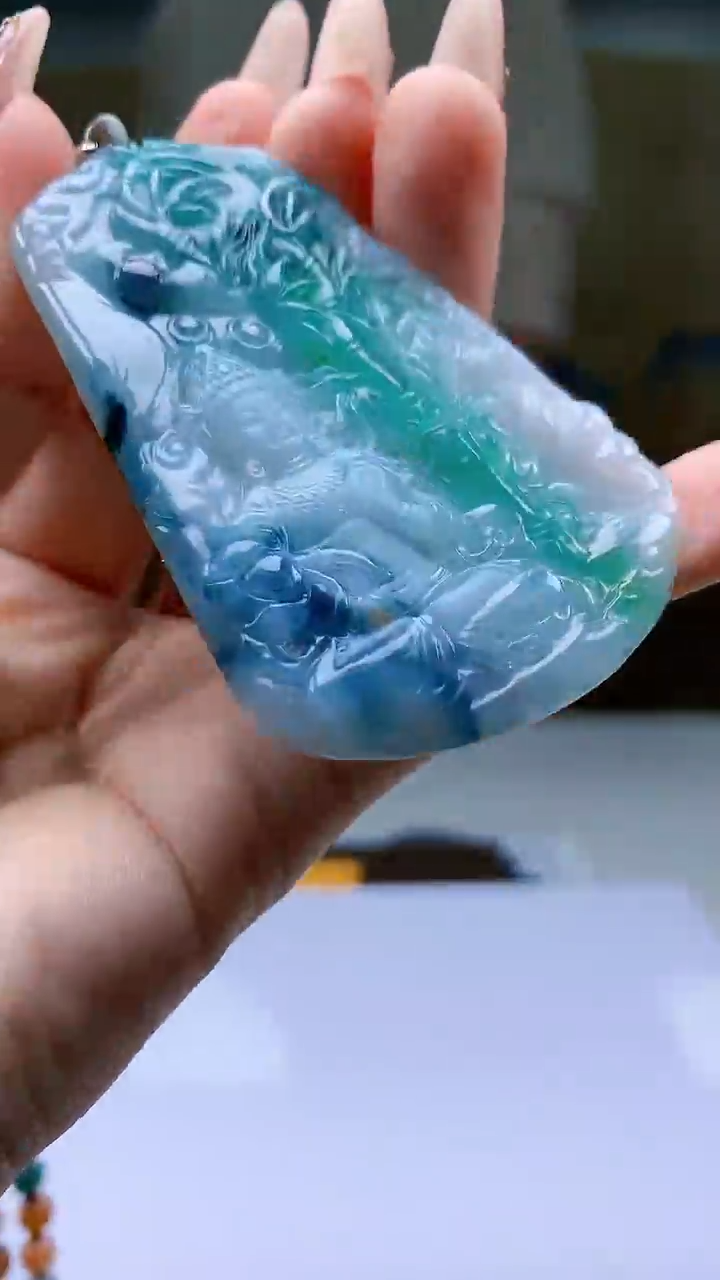 【闪购商品】定制翡翠未镶嵌4990ty-毛货挂件276