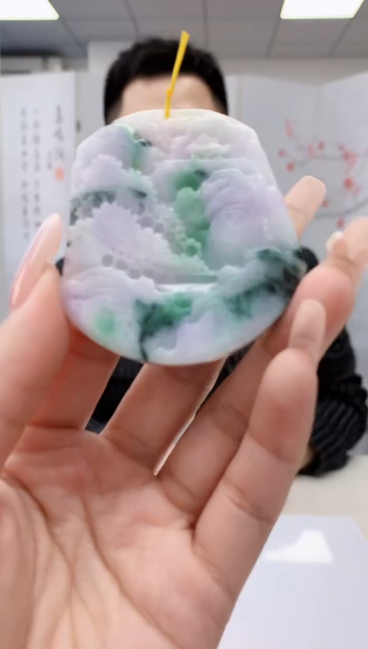 【闪购商品】定制翡翠未镶嵌5153lr-毛货挂件82