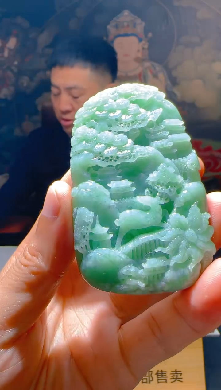 【闪购商品】定制翡翠未镶嵌L-@@QJSXJ224042