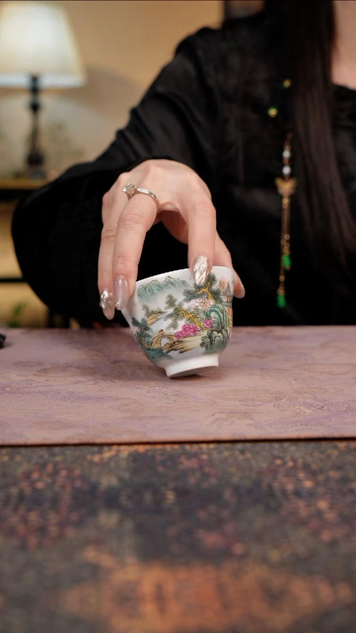 杯景德镇陶瓷杯碗柴烧多人