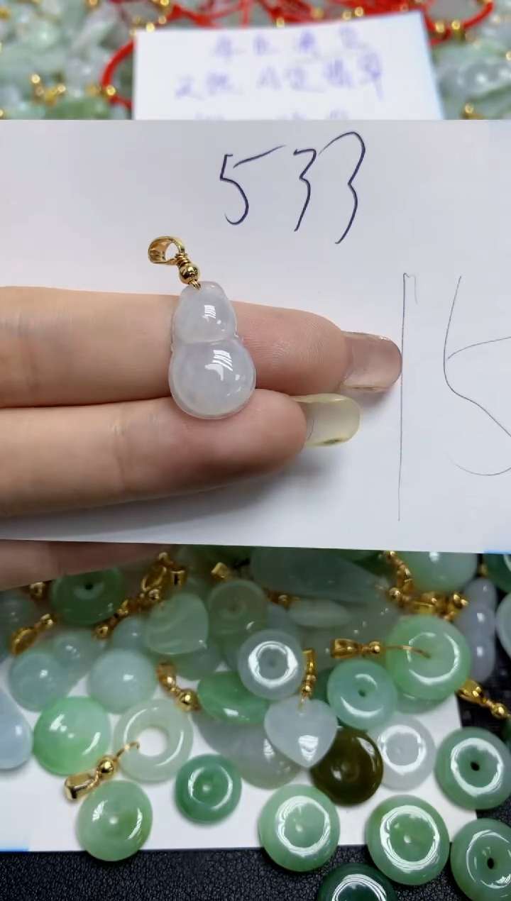 【闪购商品】翡翠颈饰合金天然翡翠A货