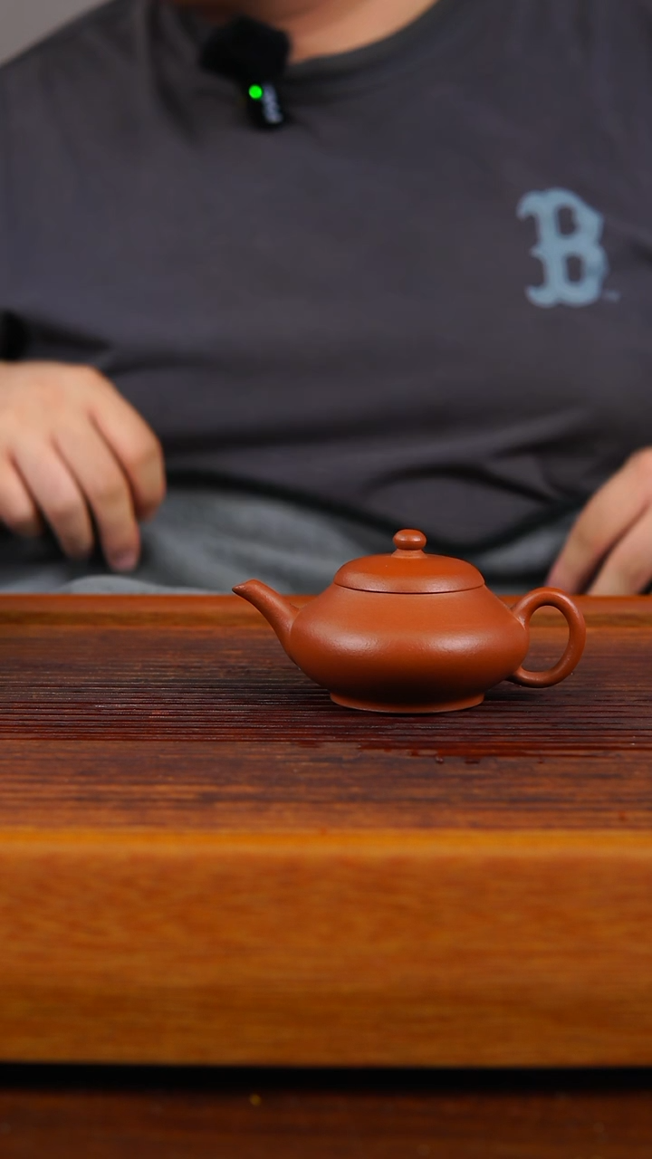 茶壶紫砂鹅嘴扁宫灯壶