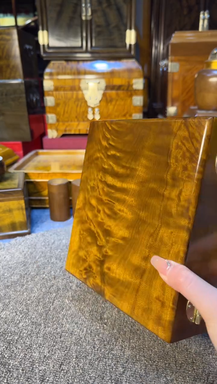 【闪购商品】乌木类成套家具金丝楠木首饰盒Y16